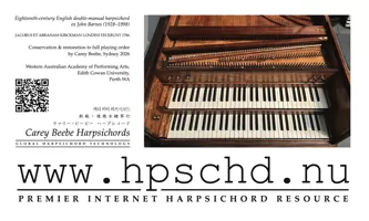1786 Jacob & Abraham Kirckman double-manual harpsichord postcard thumbnail 14K webp
