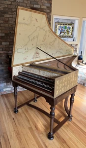 Kevin Fryer French Double Harpsichord after 1711 Donzealgue 18K webp