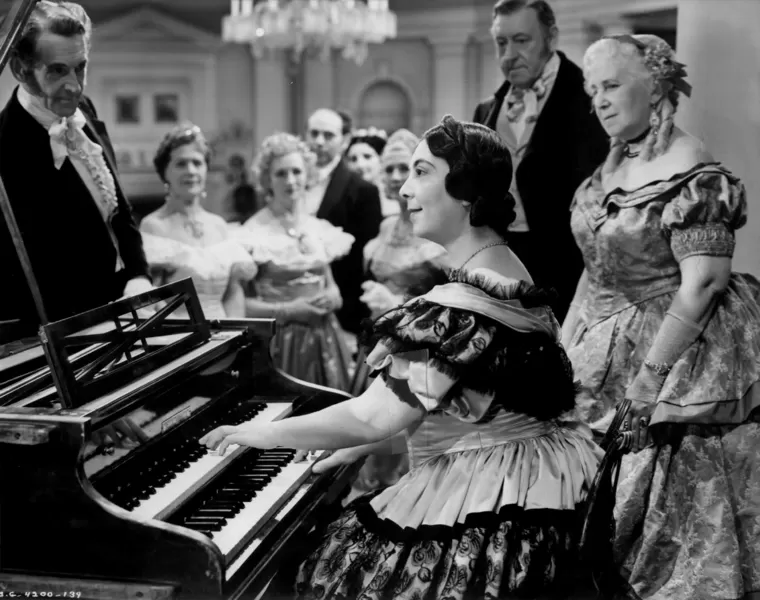 Alice Ehlers playing harpsichord in Wuthering Heights 52K webp